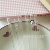  Ống Hút Thủy Tinh Borosilicate In Họa Tiết Nhiều Màu - Ống Hút Dễ Thương Dùng Cho Đồ Uống, Sinh Tố, Trà Sữa, Quà Tặng [GIAO HÀNG 2-10 NGÀY | SỈ TỪ 2 TRIỆU | CÓ THỂ IN LOGO] 