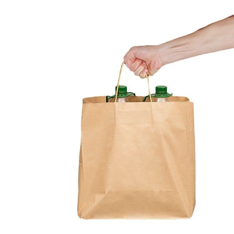  Túi giấy kraft đựng cà phê trà sữa in logo túi mang đi dùng một lần 