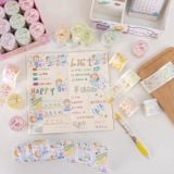  Băng keo giấy trang trí hoa lá xinh xắn, kích thước lớn 3.8CM PK1319 