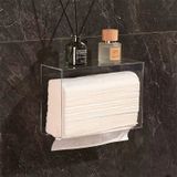  Hộp Đựng Giấy Ăn Treo Tường Bằng Acrylic Trong Suốt - Kệ Đựng Khăn Giấy, Phụ Kiện Phòng Tắm, Nhà Vệ Sinh, Bếp [GIAO HÀNG 2-10 NGÀY | SỈ TỪ 2 TRIỆU | CÓ THỂ IN LOGO] 