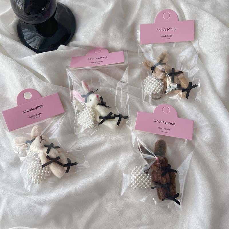  Móc Khóa Túi Nơ Gấu Tình Yêu Hàn Quốc Cặp Đôi Dễ Thương [GIAO HÀNG 2-10 NGÀY | SỈ TỪ 2 TRIỆU | CÓ THỂ IN LOGO] 