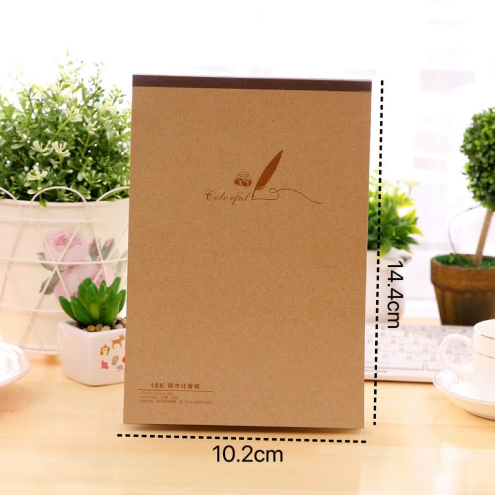  Combo 10 Sổ Nháp Giấy Vẽ Ghi Chú Có Thể Xé Rời - Note Pad Dày Trống 60 Tờ, Dùng Cho Học Sinh, Văn Phòng Phẩm Xuất Khẩu [GIAO HÀNG 2-10 NGÀY | SỈ TỪ 2 TRIỆU | CÓ THỂ IN LOGO] 