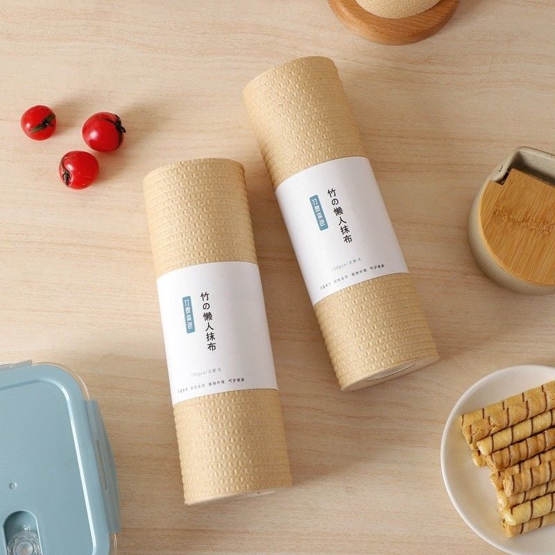  Khăn Lau Bếp Sợi Tre Dùng Một Lần - Vải Không Dệt, Lau Khô & Ướt, Dành Cho Nhà Hàng, Văn Phòng [GIAO HÀNG 2-10 NGÀY | SỈ TỪ 2 TRIỆU | CÓ THỂ IN LOGO] 