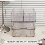  Hộp Đựng Mỹ Phẩm Acrylic Trong Suốt - Ngăn Kéo Tiện Lợi Để Bàn Trang Điểm Son Môi 