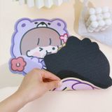  Miếng lót chuột silicon dễ thương hình bé gái màu hồng 20x20cm - PK633 Giá Siêu Hấp Dẫn! 