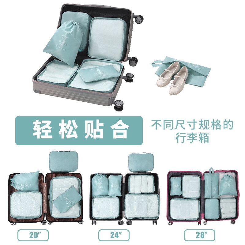  Bộ Túi Du Lịch Họa Tiết Chéo - Bộ Đồ Đựng Quần Áo Phân Loại Đa Năng 5-10 Món, Dung Tích Lớn, Nhiều Màu Sắc [GIAO HÀNG 2-10 NGÀY | SỈ TỪ 2 TRIỆU | CÓ THỂ IN LOGO] 