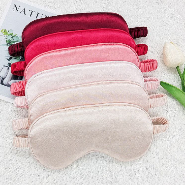  Mặt Nạ Mắt Ngủ Lụa Giả - Bộ 5 Chiếc Che Nắng Hàng Không Lý Tưởng Cho Du Lịch 