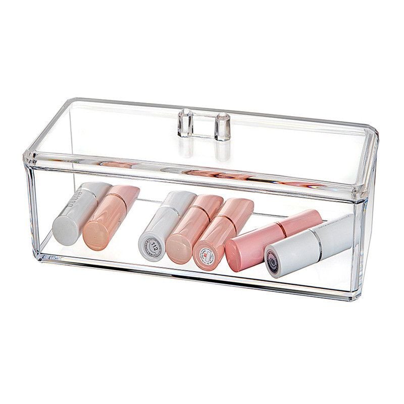  Hộp Đựng Đồ Để Bàn Acrylic Trong Suốt Hình Chữ Nhật Chống Bụi Đựng Bút, Văn Phòng Phẩm [GIAO HÀNG 2-10 NGÀY | SỈ TỪ 2 TRIỆU | CÓ THỂ IN LOGO] 