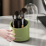  Hộp Đựng Cọ Trang Điểm PP Xoay Nắp Màu Đỏ, Xanh, Be - Thùng Lưu Trữ Đa Năng Có Nắp Chống Bụi, Cao Cấp Trong Suốt [GIAO HÀNG 2-10 NGÀY | SỈ TỪ 2 TRIỆU | CÓ THỂ IN LOGO] 