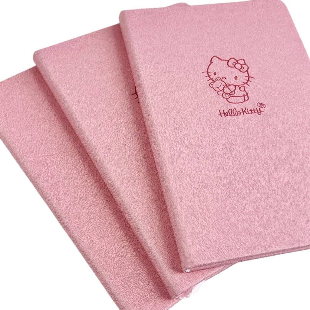  Sổ Tay Bìa Da Màu Hồng Hình Kitty - Sổ Nhật Ký, Ghi Chép Giá Trị Cao Dành Cho Học Sinh, Quà Tặng Dễ Thương [GIAO HÀNG 2-10 NGÀY | SỈ TỪ 2 TRIỆU | CÓ THỂ IN LOGO] 