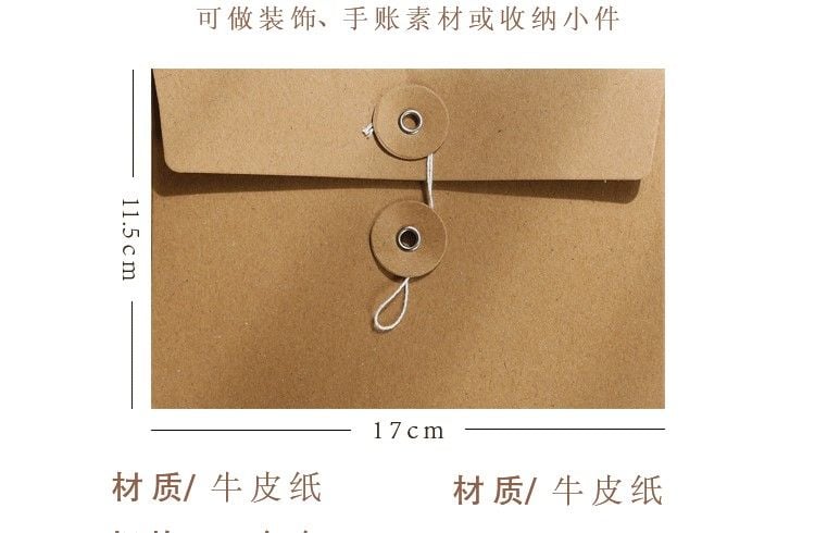  Phong Bì Giấy Kraft Có Dây Buộc Phong Cách Cổ Điển - Túi Đựng Hồ Sơ, Tài Liệu, Quà Tặng Doanh Nghiệp [GIAO HÀNG 2-10 NGÀY | SỈ TỪ 2 TRIỆU | CÓ THỂ IN LOGO] 