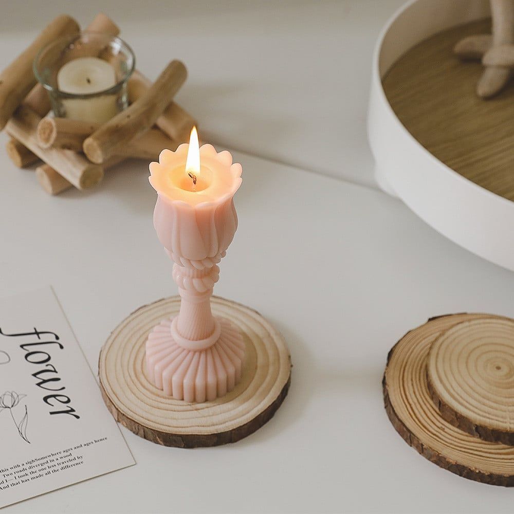  Khay Nến Thơm Bằng Gỗ Hình Tròn Phong Cách Đơn Giản - Đế Nến Trang Trí Bàn Tiệc, Phòng Khách, Quà Cưới, Sự Kiện [GIAO HÀNG 2-10 NGÀY | SỈ TỪ 2 TRIỆU | CÓ THỂ IN LOGO] 