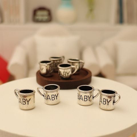  Bộ Ấm Trà Cốc Nước Hợp Kim Thu Nhỏ - Phụ Kiện Mô Hình Dollhouse Cổ Điển, Đạo Cụ Chụp Ảnh Nhà Búp Bê [GIAO HÀNG 2-10 NGÀY | SỈ TỪ 2 TRIỆU | CÓ THỂ IN LOGO] 