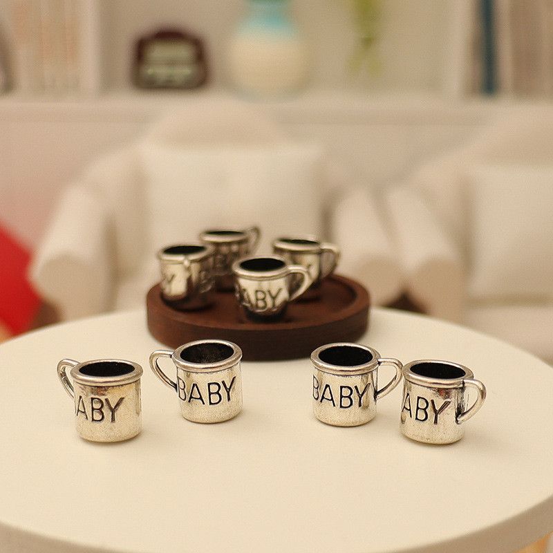  Bộ Ấm Trà Cốc Nước Hợp Kim Thu Nhỏ - Phụ Kiện Mô Hình Dollhouse Cổ Điển, Đạo Cụ Chụp Ảnh Nhà Búp Bê [GIAO HÀNG 2-10 NGÀY | SỈ TỪ 2 TRIỆU | CÓ THỂ IN LOGO] 
