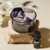 Tinh Dầu Thơm Dạng Khô Cốc Thủy Tinh Đen - Hương Lavender, Lê Anh, Trắng, Hoa Gió Xanh, Dùng Cho Phòng Khách, Phòng Ngủ, Quà Tặng [GIAO HÀNG 2-10 NGÀY | SỈ TỪ 2 TRIỆU | CÓ THỂ IN LOGO] 