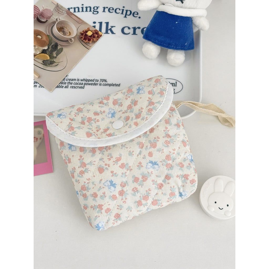  Bộ 2 Túi Đựng Mỹ Phẩm/Phụ Kiện Vải Họa Tiết Hoa Hồng - Túi Xách Tay Đa Năng, Giá Trị Cao, Dễ Thương [GIAO HÀNG 2-10 NGÀY | SỈ TỪ 2 TRIỆU | CÓ THỂ IN LOGO] 