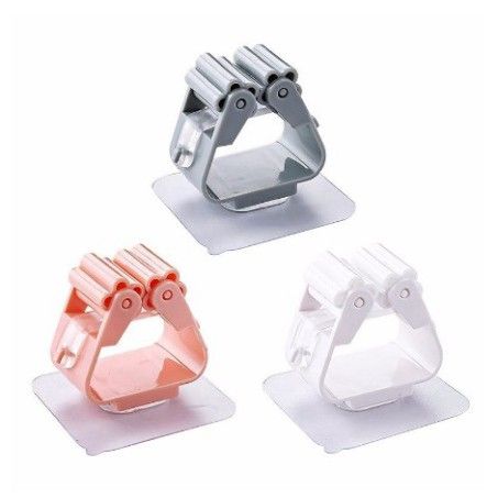  Móc Dán Tường Kẹp Giữ Cây Lau Nhà, Treo Chổi Chịu Lực 6kg [GIAO HÀNG 2-10 NGÀY | SỈ TỪ 2 TRIỆU | CÓ THỂ IN LOGO] 