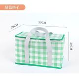  Túi Dã Ngoại Giữ Nhiệt Bằng Nhôm Họa Tiết Kẻ Ô - Túi Xách Tay Đựng Đồ Ăn, Cắm Trại, Dã Ngoại Dung Tích Lớn, Gập Gọn [GIAO HÀNG 2-10 NGÀY | SỈ TỪ 2 TRIỆU | CÓ THỂ IN LOGO] 