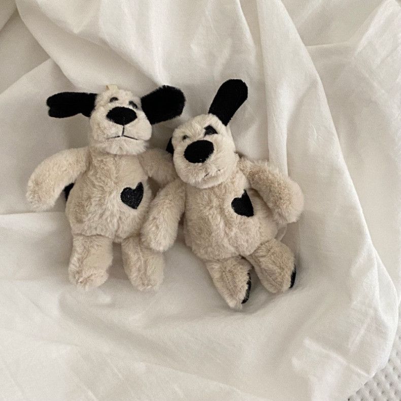  Móc Khóa Búp Bê Đen Trắng Dễ Thương - Set 2 Hình Ảnh Cướp Biển Đốm Chó 