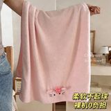  Bộ Khăn Tắm San Hô 3 Món Hình Mèo Hồng - Khăn Tắm + Khăn Mặt + Mũi Trùm Đầu, Thấm Nước Nhanh, Không Rụng Lông [GIAO HÀNG 2-10 NGÀY | SỈ TỪ 2 TRIỆU | CÓ THỂ IN LOGO] 