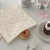  Túi Giấy Kraft Trắng Hình Nơ Phong Cách Hàn Quốc - Bao Bì Quà Tặng Dày Dặn Đựng Đồ Ăn, Bánh Kẹo [GIAO HÀNG 2-10 NGÀY | SỈ TỪ 2 TRIỆU | CÓ THỂ IN LOGO] 