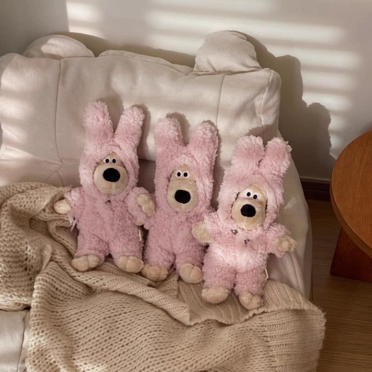  Bộ Đồ Liền Thân Thỏ Hồng Kawaii - Sáng Tạo Dễ Thương Dùng Làm Búp Bê Xe Hơi! 