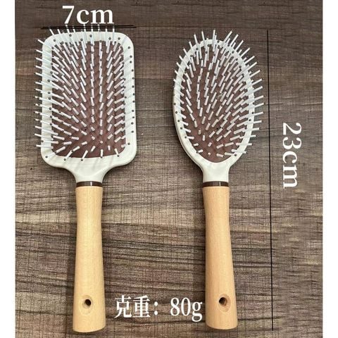  Lược Đệm Khí Tay Cầm Gỗ Xuất Khẩu Sang Trọng Cho Nữ [GIAO HÀNG 2-10 NGÀY | SỈ TỪ 2 TRIỆU | CÓ THỂ IN LOGO] 