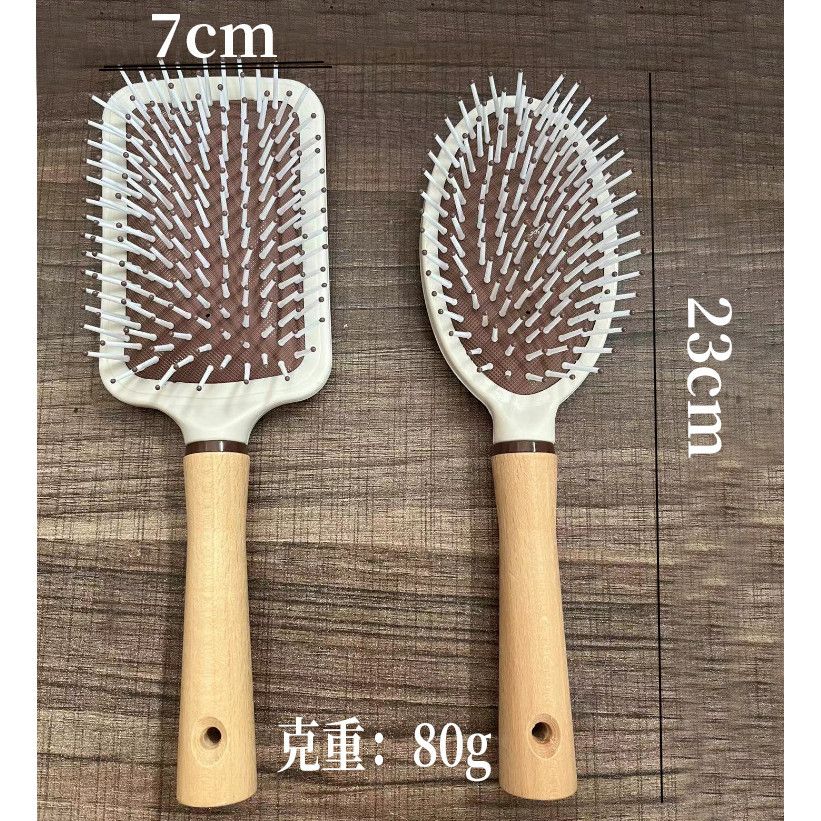  Lược Đệm Khí Tay Cầm Gỗ Xuất Khẩu Sang Trọng Cho Nữ [GIAO HÀNG 2-10 NGÀY | SỈ TỪ 2 TRIỆU | CÓ THỂ IN LOGO] 