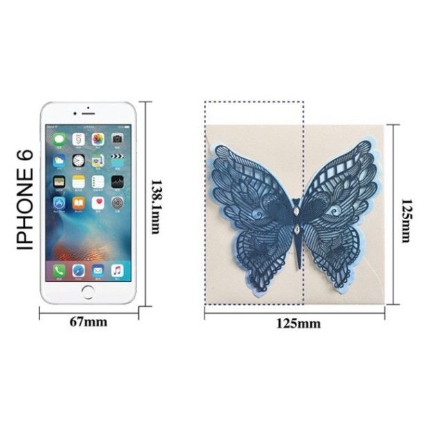  ```(PRE-ORDER) Bộ 20 Thẻ Laser Mini Hình Bướm - Thiệp Chúc Mừng Sinh Nhật Đáng Yêu``` 