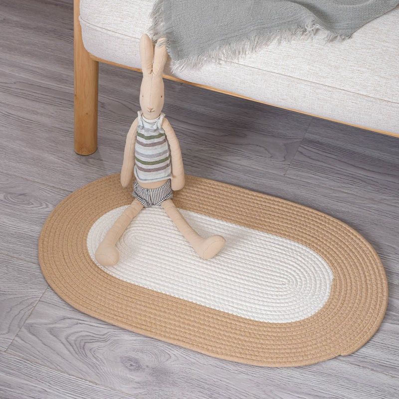  Thảm Lót Sàn Sợi Bông Hình Ellipse Nhiều Màu - Thảm Hút Nước Chống Trượt Đặt Trước Cửa Phòng Ngủ, Phòng Tắm, Nhà Bếp [GIAO HÀNG 2-10 NGÀY | SỈ TỪ 2 TRIỆU | CÓ THỂ IN LOGO] 