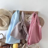  Túi vest kẻ sọc chống thấm nước kiểu pháp túi mua sắm lưu trữ phong cách mục vụ 