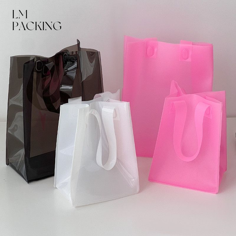  Túi đựng quà tặng pvc dày đựng đồ trang sức thạch túi xách tay in logo 