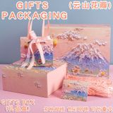  Túi quà tặng túi giấy màu bao bì xuyên biên giới ruy băng quà lễ hội túi quần áo tote 