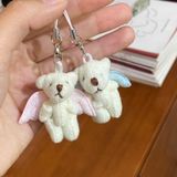  5 Chuỗi Điện Thoại Mini Angel Bear Trái Tim Màu Hồng, Xanh [GIAO HÀNG 2-10 NGÀY | SỈ TỪ 2 TRIỆU | CÓ THỂ IN LOGO] 
