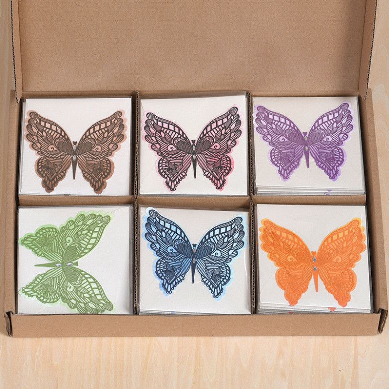  ```(PRE-ORDER) Bộ 20 Thẻ Laser Mini Hình Bướm - Thiệp Chúc Mừng Sinh Nhật Đáng Yêu``` 