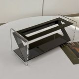  Kệ Để Bàn Acrylic Hình Chữ Nhật Màu Đen Trong - Giá Đựng Đồ Trang Trí Phòng Khách, Bàn Trà, Tivi [GIAO HÀNG 2-10 NGÀY | SỈ TỪ 2 TRIỆU | CÓ THỂ IN LOGO] 