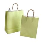  Túi giấy kraft màu trơn dày, túi đựng trà sữa và quà tặng 