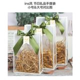  Túi xách sinh nhật ngày nhà giáo hộp đựng đồ cưới túi quà trong suốt cỡ lớn cao cấp 