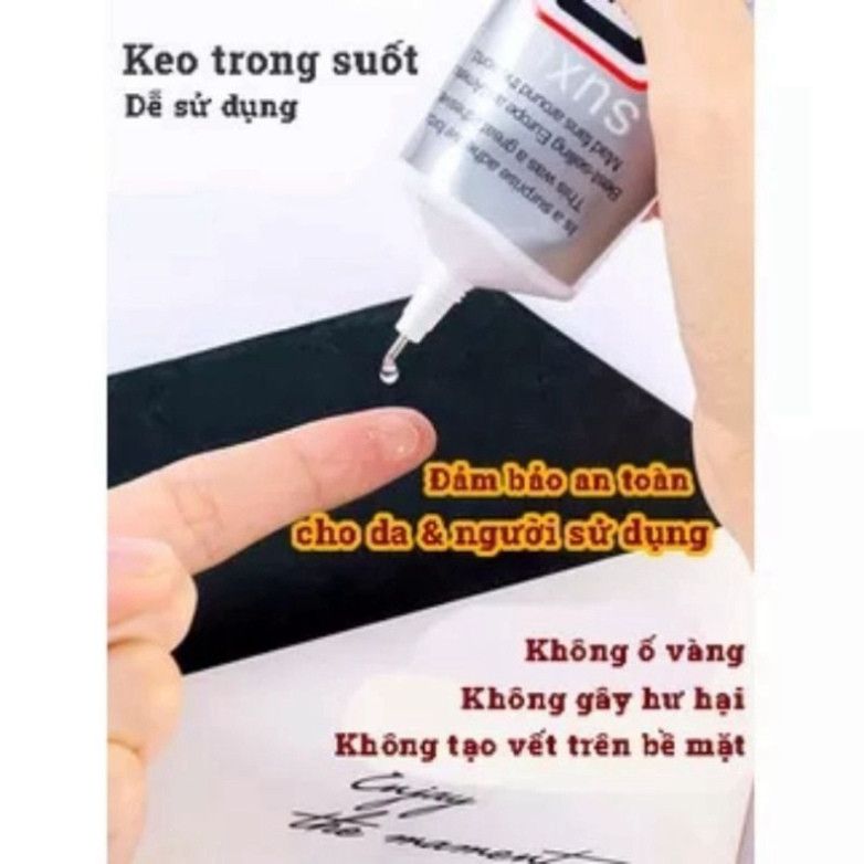  Keo B7000 50ML Đa Năng Dán Đá và Tô Điểm Đối Tượng: Nhựa, Kim Loại, Kính, Da, Gỗ, Giấy 