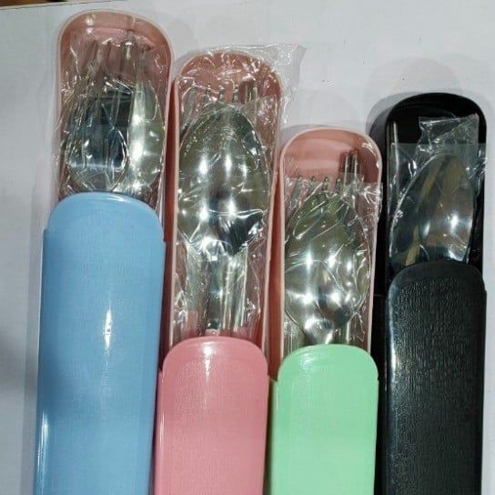  Bộ 3 Muỗng Đũa Nĩa Inox304 Có Hộp Đựng Cao Cấp Màu Pastel [GIAO HÀNG 2-10 NGÀY | SỈ TỪ 2 TRIỆU | CÓ THỂ IN LOGO] 