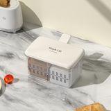  Hộp Gia Vị Nhựa Màu Kem 2-3 Ngăn Kèm Muỗng - Hộp Đựng Muối, Tiêu, Đường Gia Dụng Cho Nhà Bếp, Chống Tràn Mùi [GIAO HÀNG 2-10 NGÀY | SỈ TỪ 2 TRIỆU | CÓ THỂ IN LOGO] 