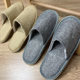  Dép Lê Khách Sạn 5 Sao Bằng Vải Cotton Lanh Dày Dặn Chống Trượt - Dép Đi Trong Nhà Dùng Một Lần, Cao Cấp, In Logo [GIAO HÀNG 2-10 NGÀY | SỈ TỪ 2 TRIỆU | CÓ THỂ IN LOGO] 
