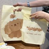  Túi tote Pudin Dog frosted – Túi đục lỗ màu vàng kem, cỡ nhỏ dày dặn đựng trang sức, đồ lót, mỹ phẩm [GIAO HÀNG 2-10 NGÀY | SỈ TỪ 2 TRIỆU | CÓ THỂ IN LOGO] 