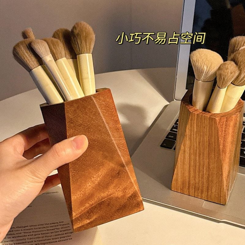  Ống Đựng Bút Gỗ Óc Chó Màu Nâu - Hộp Đựng Bút Trang Điểm Cao Cấp, Hộp Đựng Bút Sáng Tạo Cầm Tay Cho Học Sinh [GIAO HÀNG 2-10 NGÀY | SỈ TỪ 2 TRIỆU | CÓ THỂ IN LOGO] 