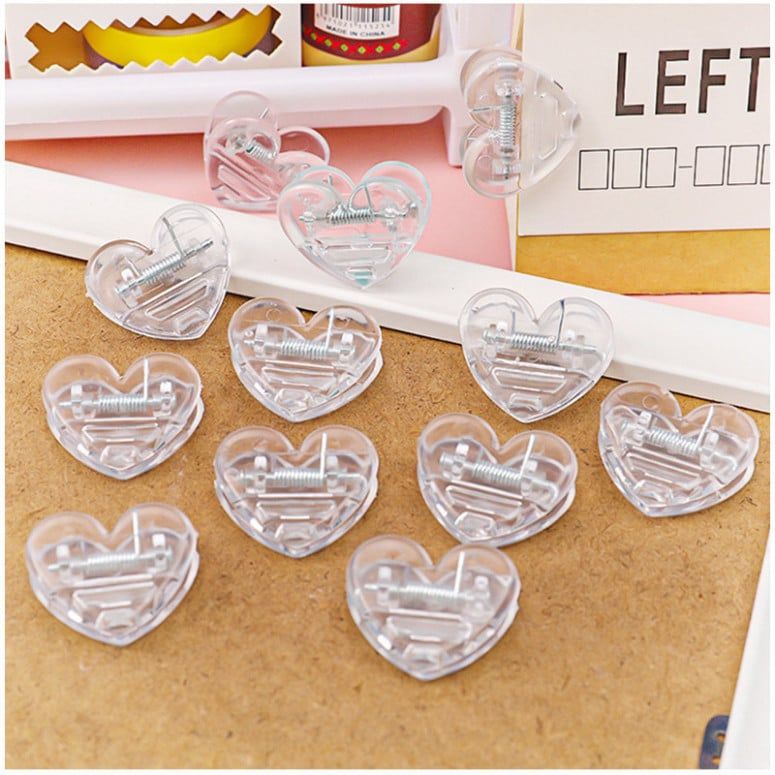  ```(ĐẶT TRƯỚC) Set 50 Kẹp Chất Lượng Tình Yêu Trong Suốt Phong Cách Instagram Đơn Giản``` 