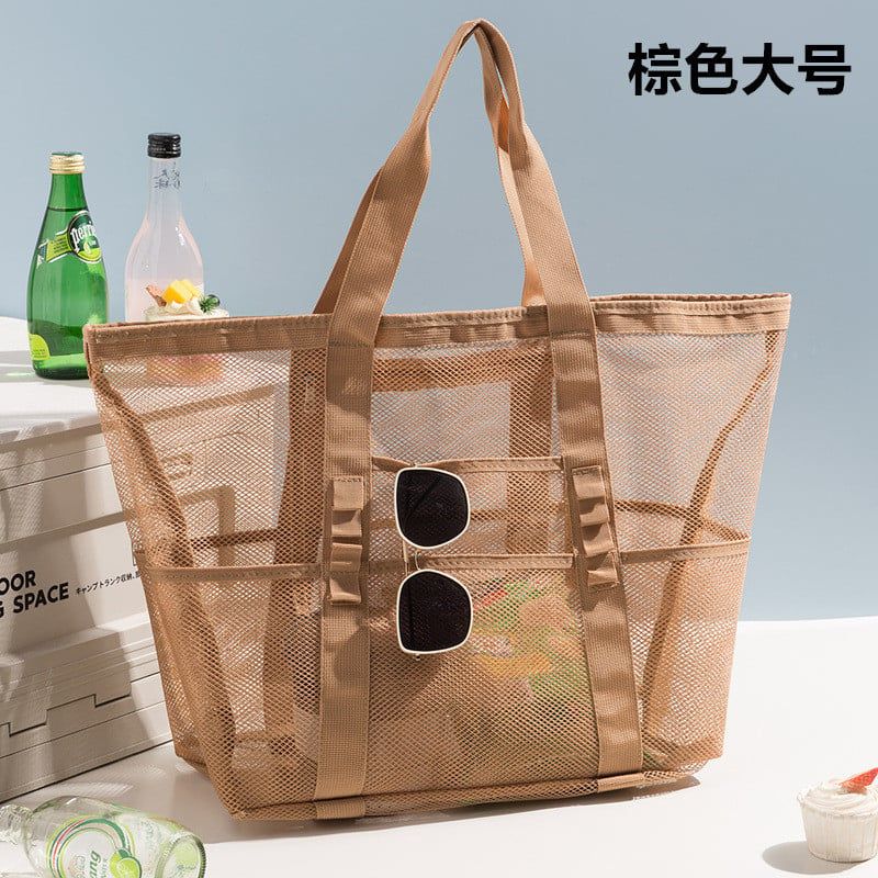  Túi Đi Biển Dung Tích Lớn Ngăn Cách Khô Ướt Lưới Xách Tay [GIAO HÀNG 2-10 NGÀY | SỈ TỪ 2 TRIỆU | CÓ THỂ IN LOGO] 