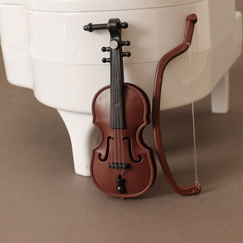  Đạo Cụ Violin Thu Nhỏ Bằng Nhựa - Mô Hình Nhạc Cụ Trang Trí Dollhouse, Phụ Kiện Cảnh Quay, Quà Tặng [GIAO HÀNG 2-10 NGÀY | SỈ TỪ 2 TRIỆU | CÓ THỂ IN LOGO] 