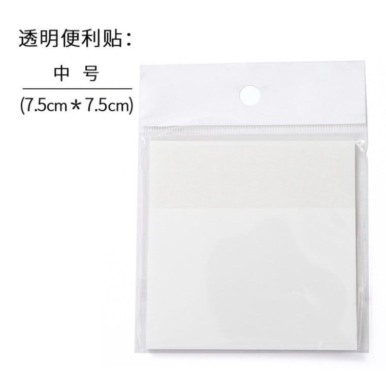  Giấy Ghi Chú Trong Suốt Có Thể Xé Dán - Đặt Hàng Trước! (20 Tờ) 