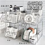  Hộp Đựng Đồ Để Bàn Bằng PET Trong Suốt 2-3 Tầng - Kệ Sắp Xếp Văn Phòng Phẩm, Ngăn Kéo Tiện Lợi Cho Học Sinh [GIAO HÀNG 2-10 NGÀY | SỈ TỪ 2 TRIỆU | CÓ THỂ IN LOGO] 