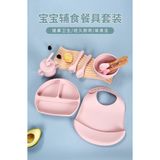  Bộ Dụng Cụ Ăn Silicon Cho Bé: Bát, Nĩa, Thìa, Cốc, Yếm Chống Đổ [GIAO HÀNG 2-10 NGÀY | SỈ TỪ 2 TRIỆU | CÓ THỂ IN LOGO] 